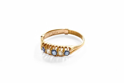 Lot 74 - An Early 20th Century 18 Carat Gold Sapphire...