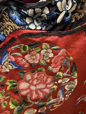 Lot 2171 - Early 20th Century Chinese Red Silk Robe,...