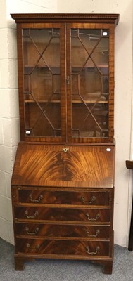 Lot 1129 - A Recency Style Mahogany Twin Pedestal Dining...