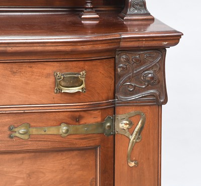 Lot 286 - An Art Nouveau Mirror Back Sideboard, the...