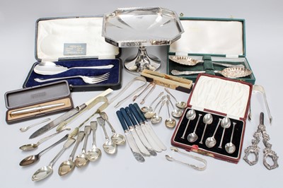 Lot 45 - A Collection of Assorted Silver and Silver...