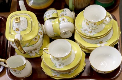 Lot 405 - A Paragon Porcelain Narcissus Part Teaset,...