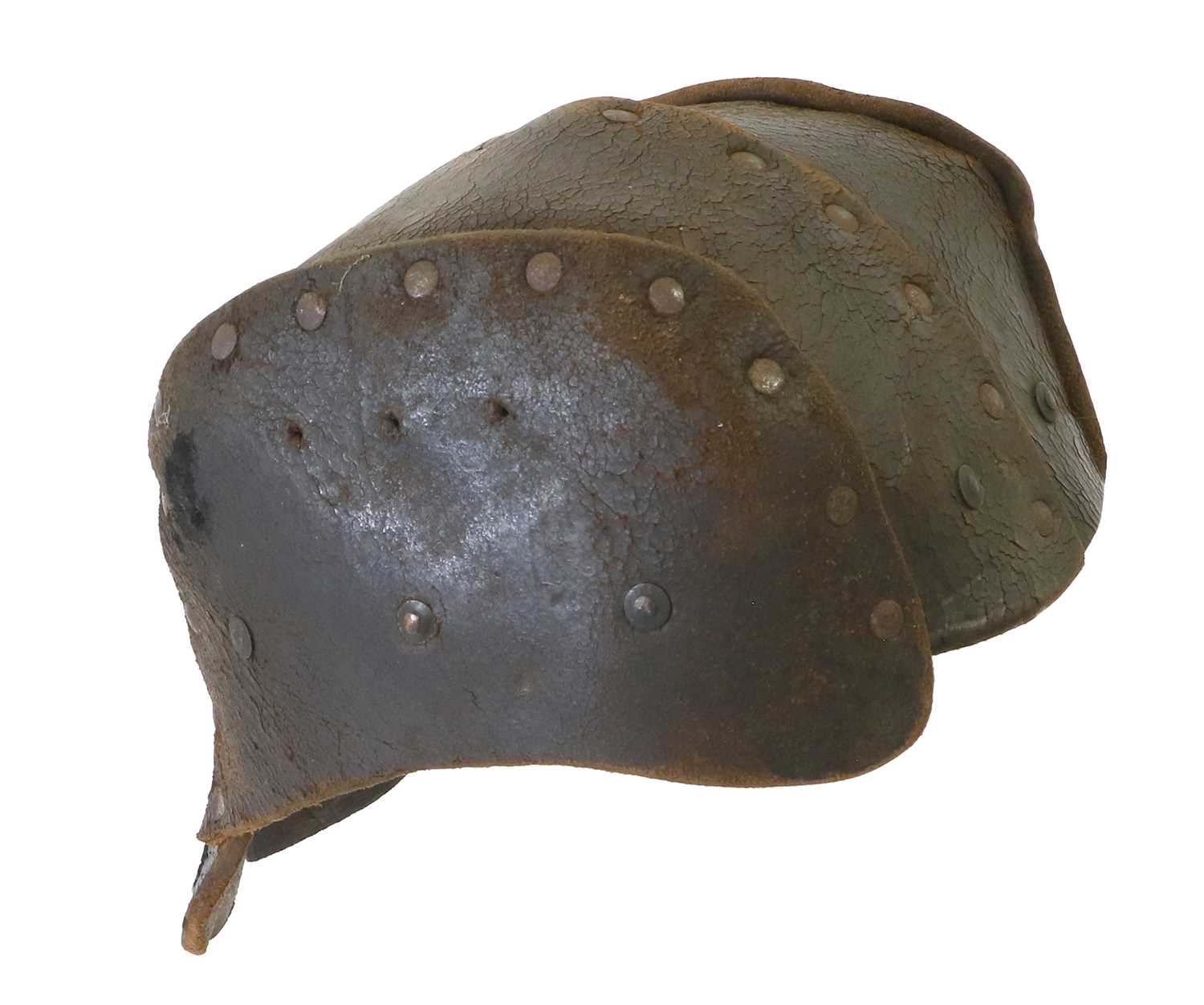 Lot 143 - A Rare First World War Tank Driver's Leather...