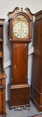 Lot 1307 - An Oak Eight-Day Longcase Clock, signed Jno,...