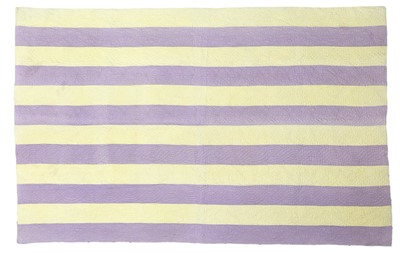 Lot 2111 - Early 20th Century Strippy Quilt, comprising...