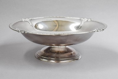 Lot 16 - A George V Silver Pedestal Bowl, Maker's Mark...
