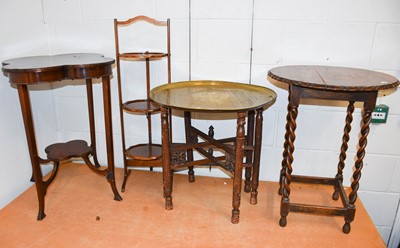 Lot 1082 - Five Pieces of Occasional Furniture, including...