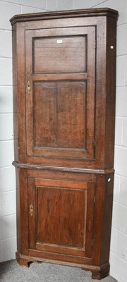 Lot 1297 - An 18th-Century Panelled Oak Double-Height...