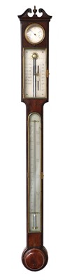 Lot 257 - A Mahogany Stick Barometer, signed Dollond,...