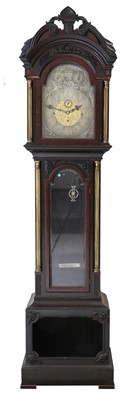 Lot 244 - A Mahogany Chiming Longcase Clock, retailed by...