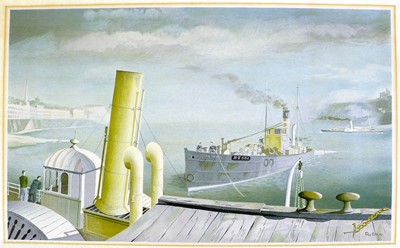 Lot 618 - Drifter and Paddle Steamers Poster By Felix Kelly