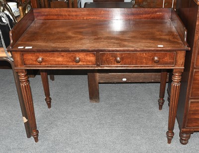 Lot 1255 - A Regency Mahogany Dressing Table, with...