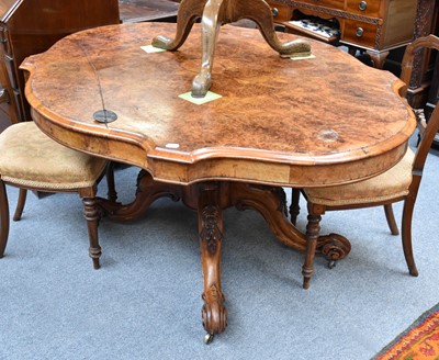 Lot 1285 - A Victorian Walnut Loo Table, 150cm by 117cm...