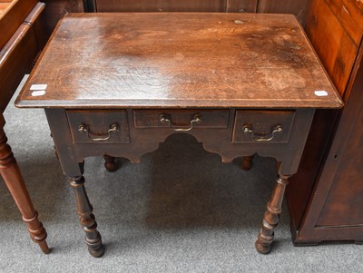 Lot 1290 - An Oak Lowboy, 20th century, 78cm by 51cm by 72cm