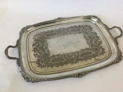 Lot 2036 - A Victorian Silver Tray
