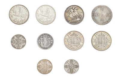 Lot 62 - A Selection of British Silver Coinage, 10...