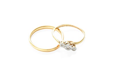 Lot 72 - A 22 Carat Gold Band Ring, finger size N1/2;...