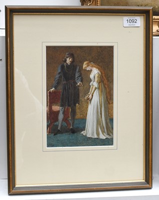 Lot 1092 - John Dawson Watson RWS, RBA (1832-1895) "The...