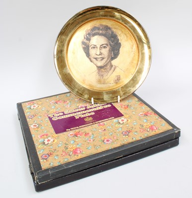 Lot 61 - An Elizabeth II Silver-Gilt Plate, by Toye,...