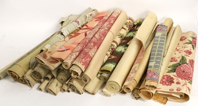 Lot 2194 - Early 20th Century Rolls of Wallpaper, mainly...