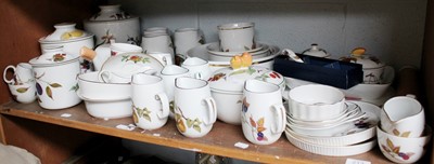 Lot 213 - Royal Worcester Evesham Jugs, Kitchen Wares,...