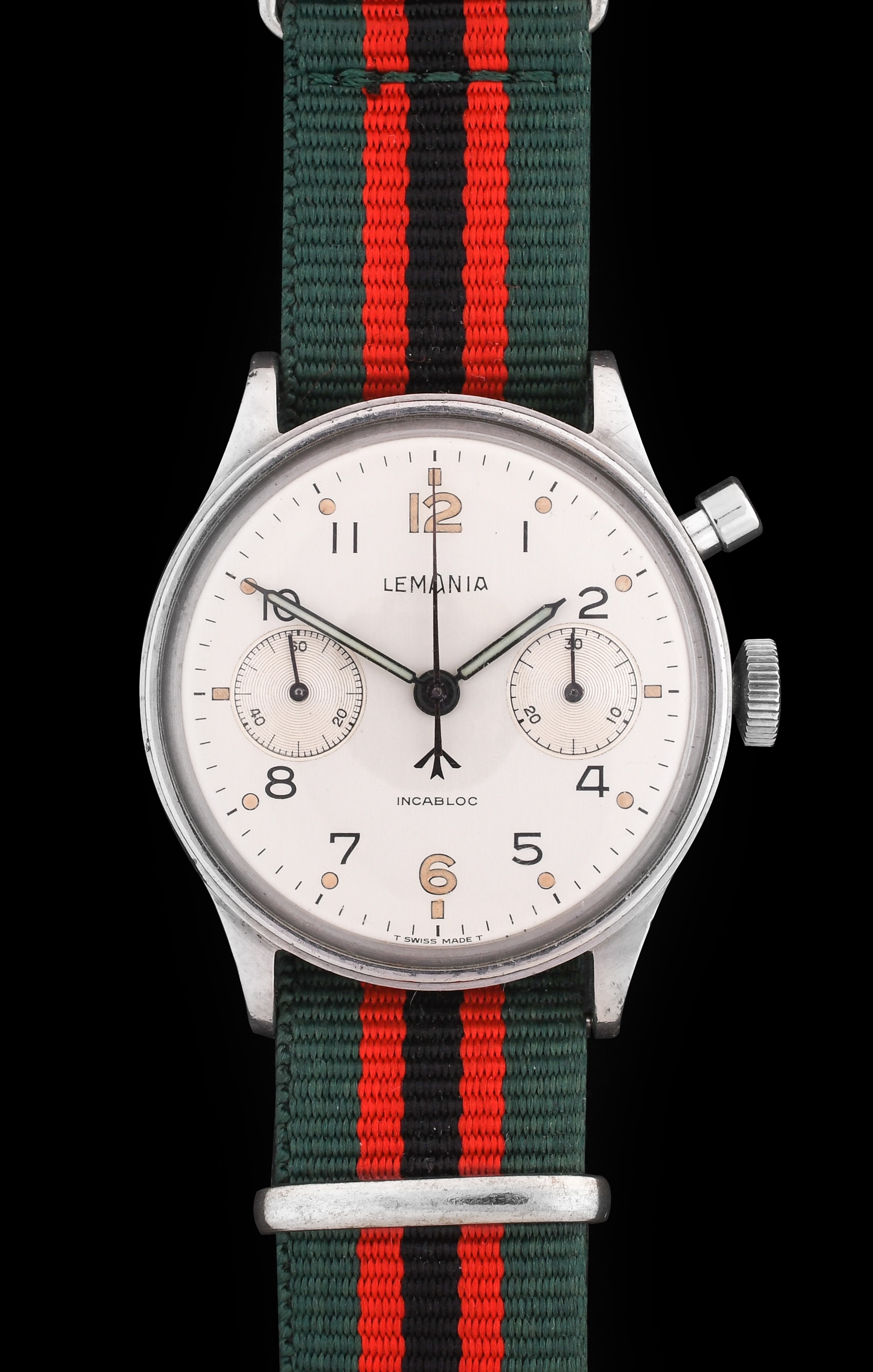 Lemania military clearance chronograph