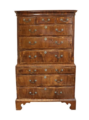 Lot 229 - A George II Walnut and Featherbanded Chest on...