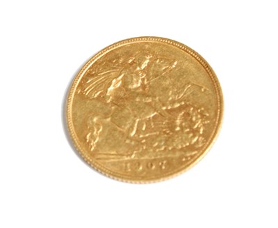 Lot 130 - A Gold Half Sovereign, dated 1907