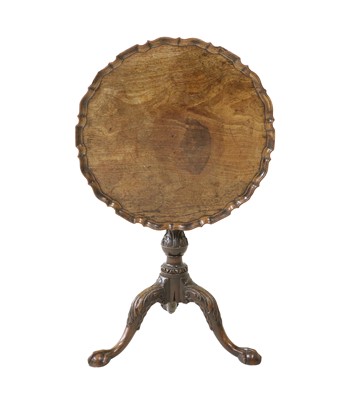 Lot 277 - A George II Carved Mahogany Tripod Table, mid...