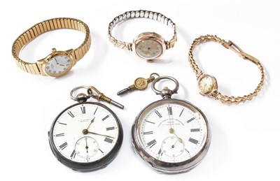 Lot 182 - A Lady's 9 Carat Gold Liga Wristwatch, A...