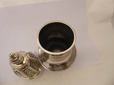 Lot 2203 - A Silver Caster