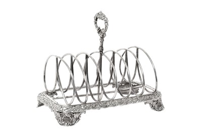 Lot 2265 - A George IV Silver Toastrack