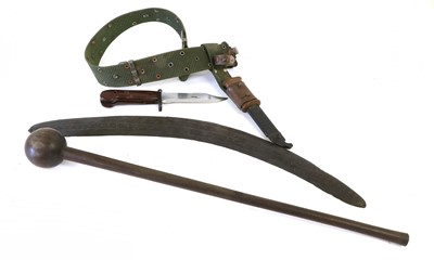 Lot 187 - A Russian AKM Type 1 Knife Bayonet, with brown...