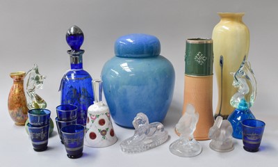 Lot 277 - 20th Century Glass, including two Mdina...