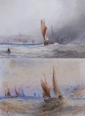 Lot 1121 - Frederick William Booty (1840-1924) Ships in...