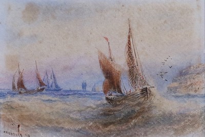 Lot 1121 - Frederick William Booty (1840-1924) Ships in...