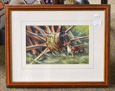 Lot 1074 - Andy Beck Study of Jacob Sheep, Signed,...