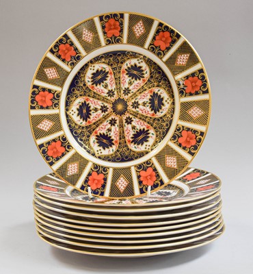 Lot 300 - A Set of Ten Royal Crown Derby Imari Plates...