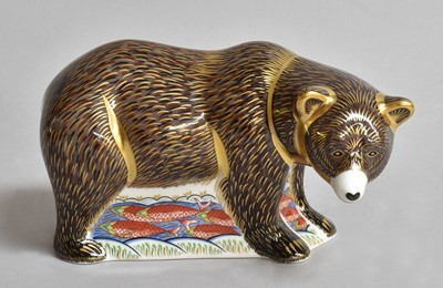 Lot 317 - Royal Crown Derby Imari Paperweight, Grizzly...