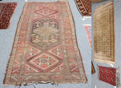 Lot 1003 - An Indian Rug of Daghestan Design, the ivory...