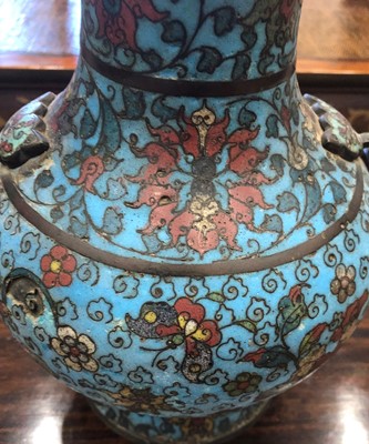 Lot 115 - A Chinese Cloisonne Enamel Vase, in Ming style,...
