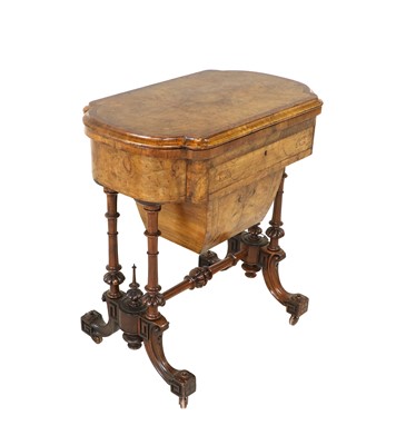 Lot 315 - ~ A Victorian Figured Burr Walnut, Crossbanded...