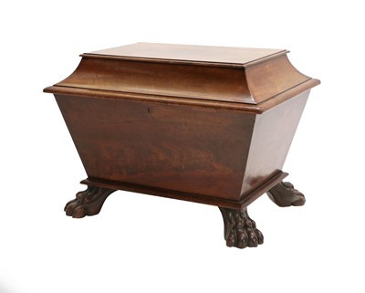 Lot 282 - ~ A Regency Mahogany Sarcophagus-Shape...