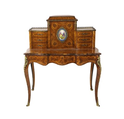 Lot 344 - ~ A Victorian Kingwood, Tulipwood, Marquetry...