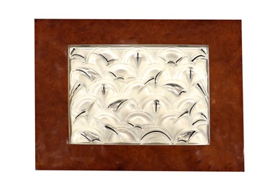 Lot 35 - A Lalique Glass and Burr Madrona Humidor,...