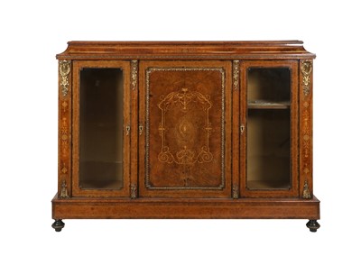 Lot 306 - ~ A Victorian Burr Walnut, Marquetry-Inlaid...