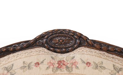 Lot 321 - ~ A Carved Mahogany Adam-Style Three-Seater...