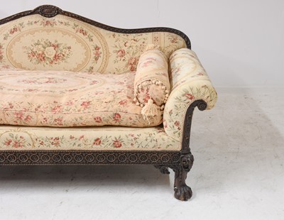 Lot 321 - ~ A Carved Mahogany Adam-Style Three-Seater...
