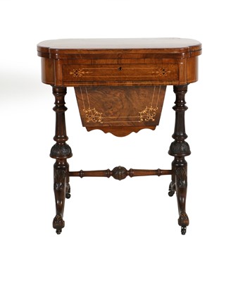 Lot 312 - ~ A Victorian Figured Walnut and...