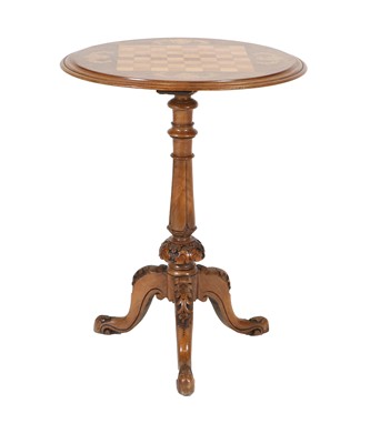 Lot 305 - ~ A Victorian Figured Walnut and...